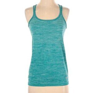 NIKE Dri-Fit Blue Athletic Tank Size S strappy back Breathable fabric details